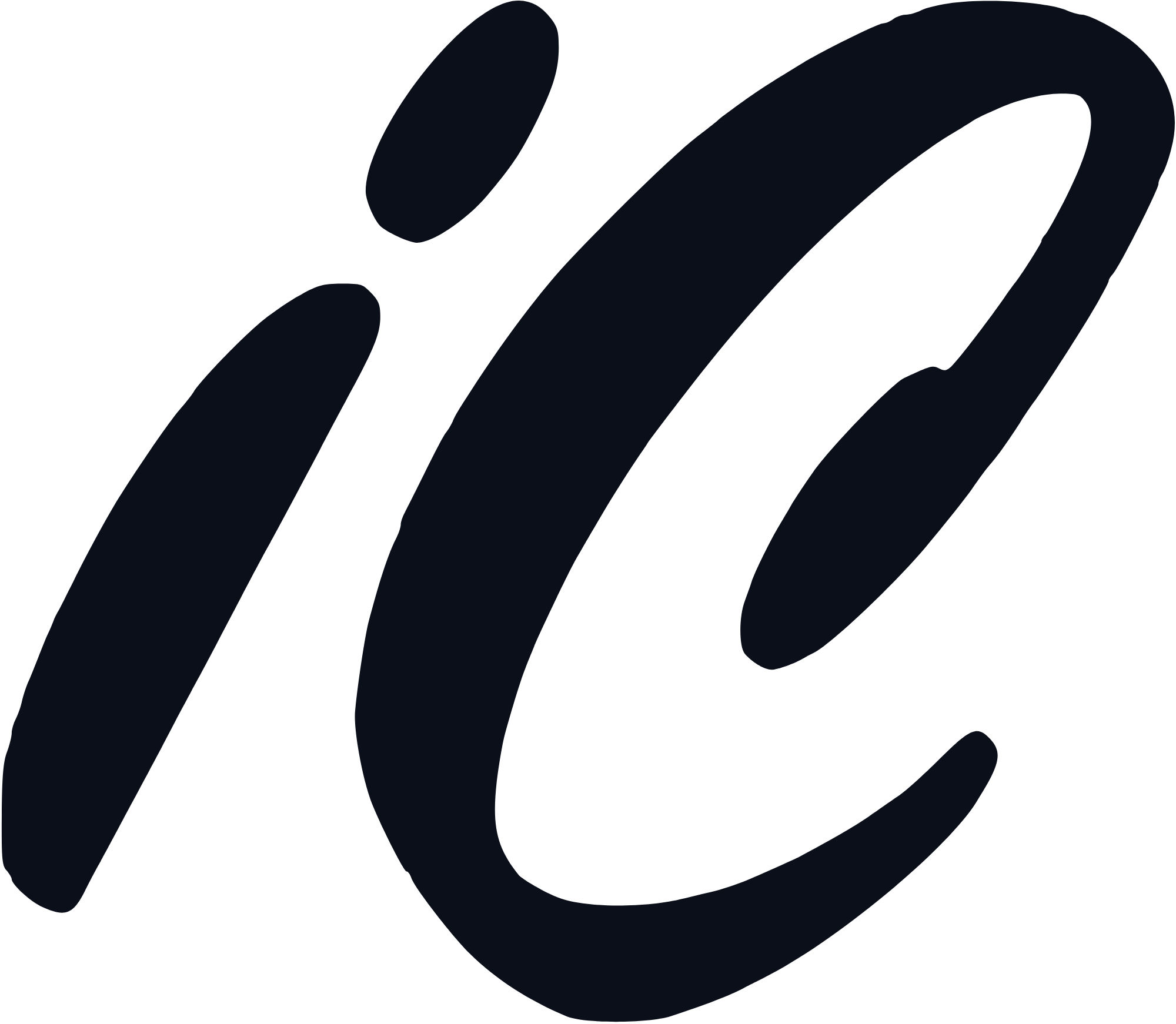 iC monogram in black