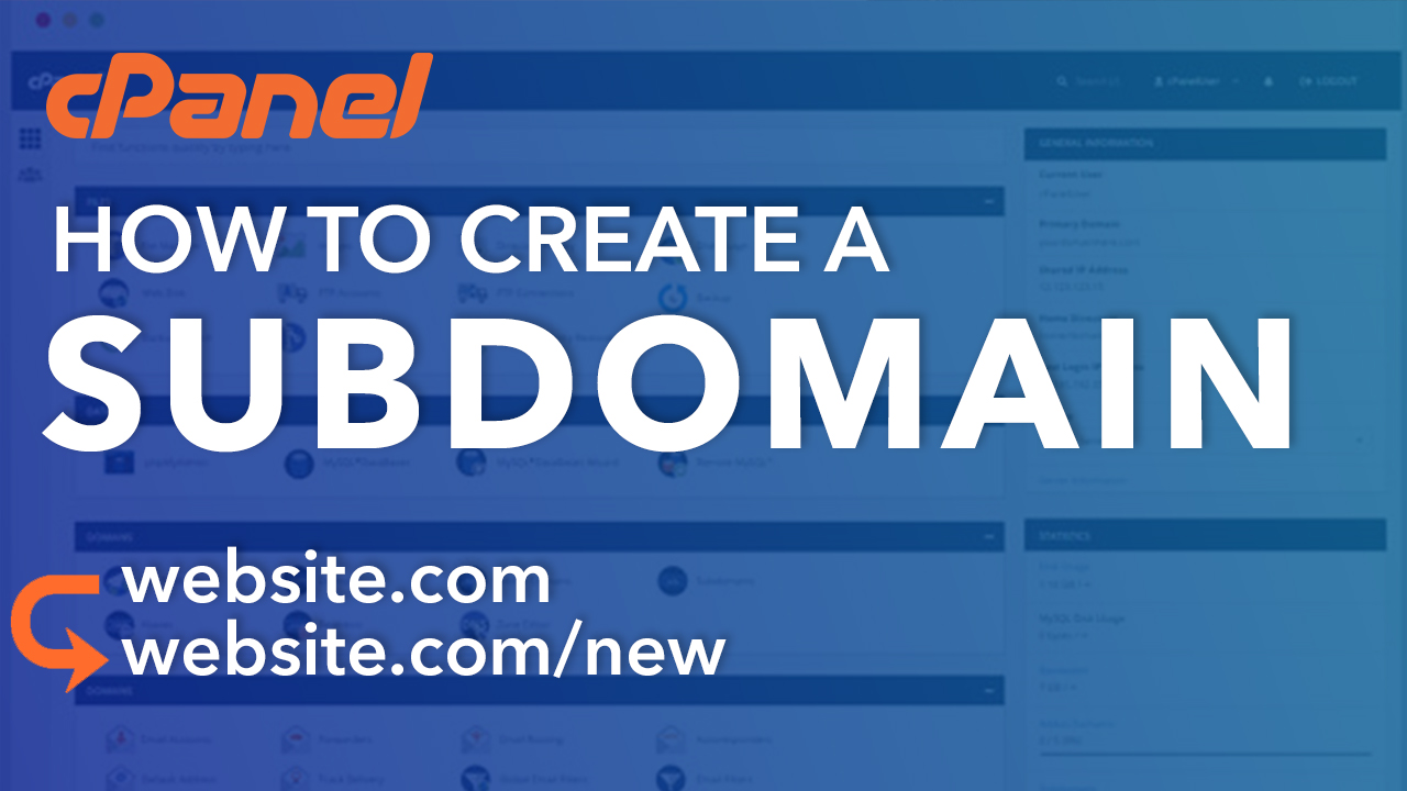 How To Create a Subdomain