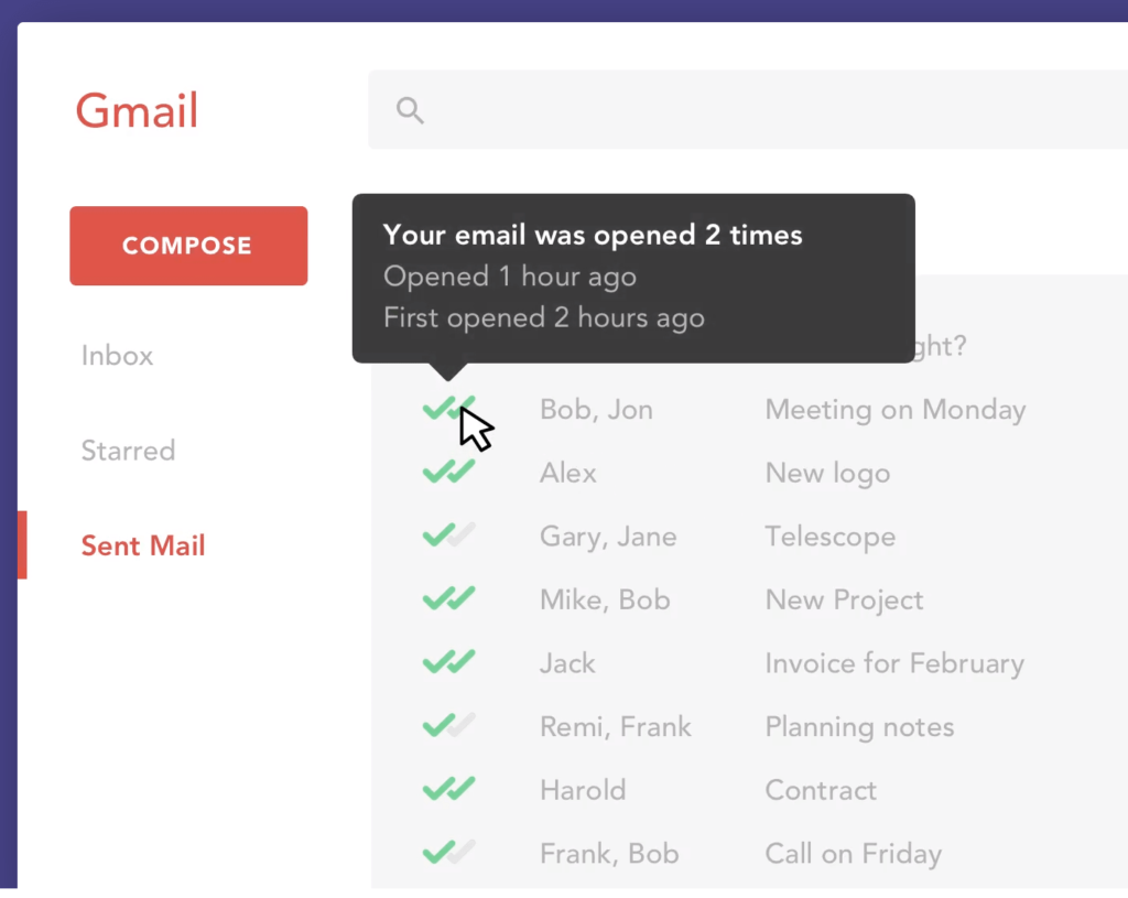 read receipts for email