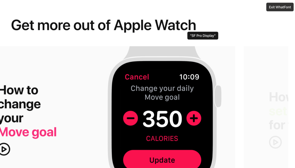 what font is being a website