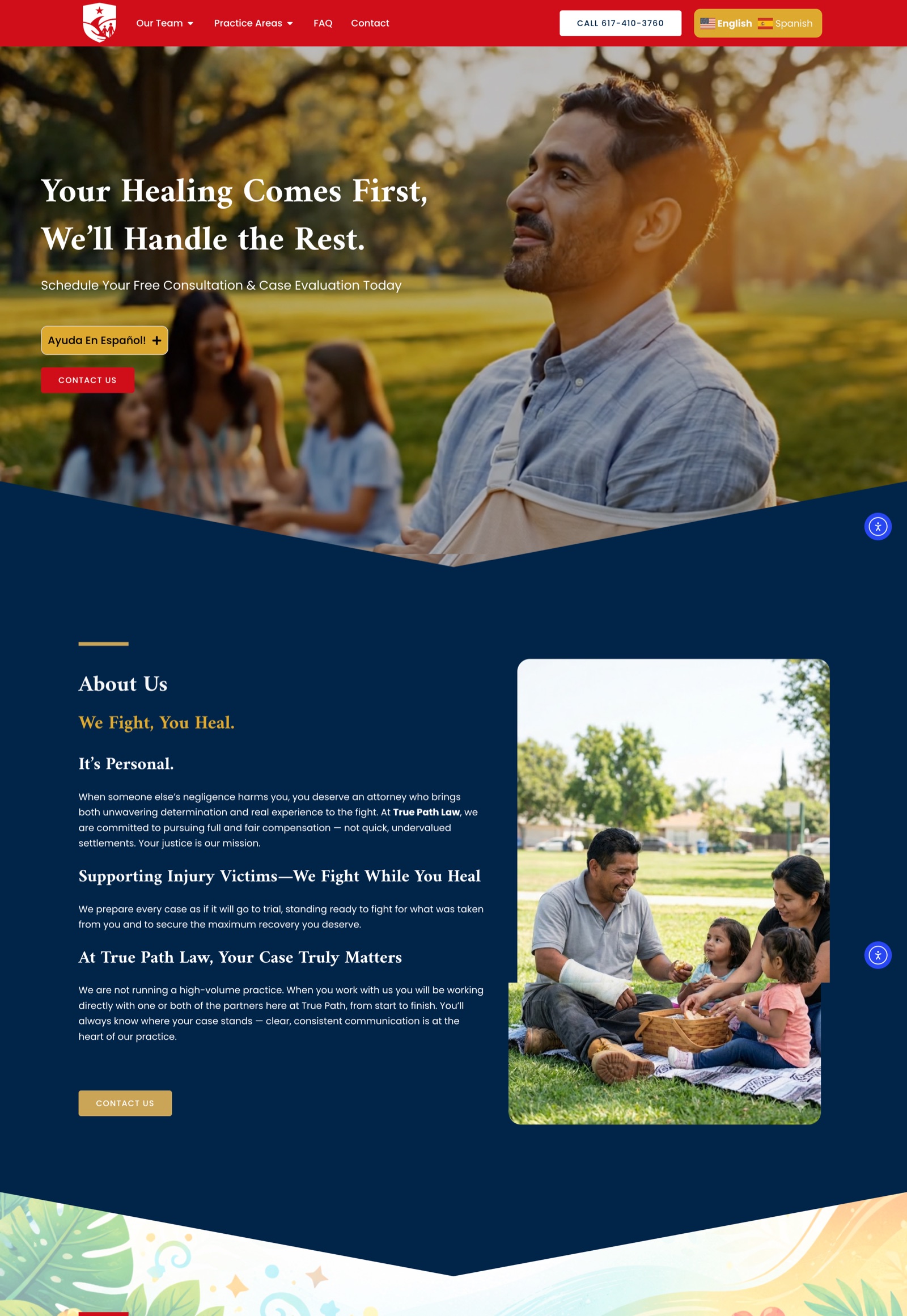 True Path Law Firm — attorney website designed by iCreate Your Site
