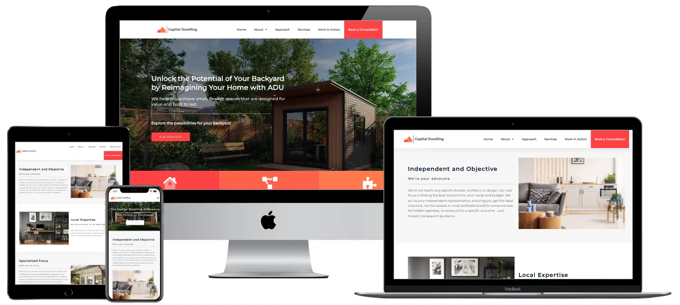 Capital Dwelling website design